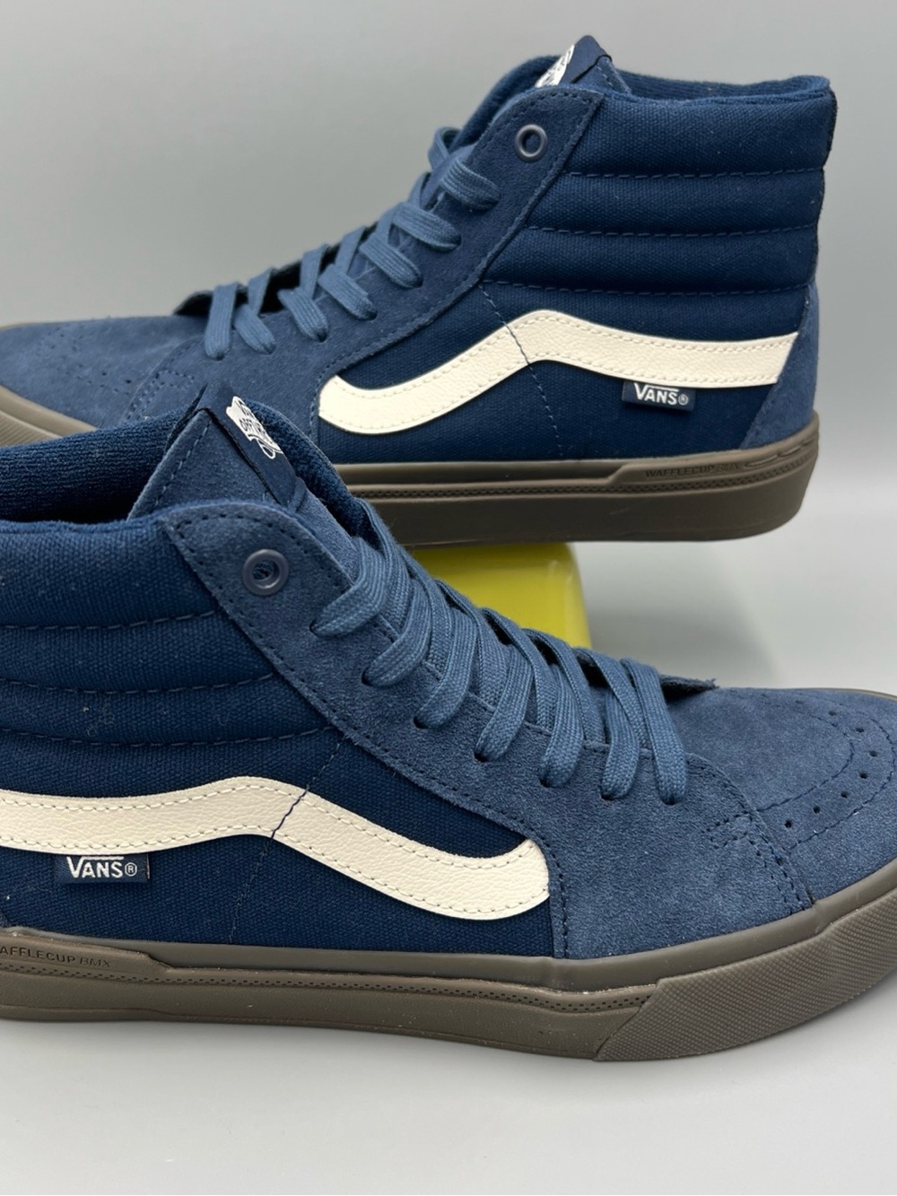 Vans BMX SK8 HI Cycling Sneaker, Navy & Dark Gum Shoes. Men's Sz 8, 507698